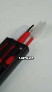 GOOJODOQ 3 in 1 Dụng cụ làm sạch quạt tai nghe 360 ° Độ sạch cao Lông bàn chải mềm không làm hỏng máy