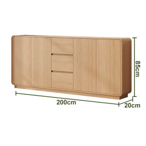 Solid Wood Modern Minimalist Sideboard