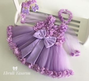 dress baby lilac