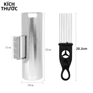 IRIN | Ống Cạo Bằng Thép Không Gỉ Orff Dùng Cho Việc Dạy Nhạc Nhạc Cụ Gõ Latin Guiro Kèm Dụng Cụ Cạo.