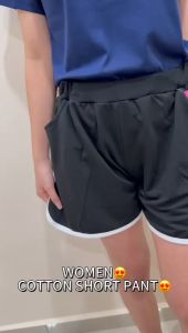 WOMEN SHORTS PANT COTTON WITH POCKET/SELUAR PENDEK COTTON/SELUAR PENDEK RUMAH/SELUAR PENDEK MURAH SIZE BESAR MURAH OFFER
