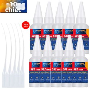 LOOLIFL | Keo Dán Siêu Dính 502 Độ Bền Cao Khô Nhanh Gốc Cyanoacrylate Dùng Cho Cao Su Gỗ Kim Loại - Keo Lỏng Dùng Cho Thủ Công DIY Sửa Giày