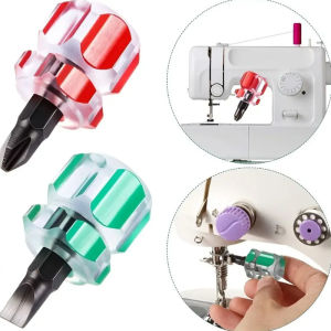 Mini Phillips Slotted Screwdriver Portable Short Handle Screwdriver Tools Flat Cross Head Screwdrivers for Household Repair