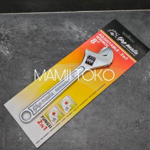 Kunci inggris 8 inch Tjap Mata 2 fungsi kunci pipa 8" Cap Mata