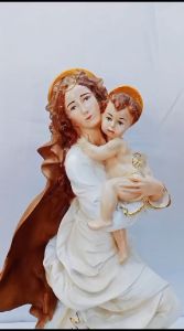 Patung Bunda Maria & Bayi Yesus Tinggi 35 cm - PR 45 (Sudah Termasuk Bubble wrap 3 Meter) Tinggi 35 cm - PR 45 (Sudah Termasuk Bubble wrap 3 Meter)