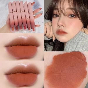 6Colors Velvet Matte Lip Gloss Long Lasting No Fading Lipstick Waterproof Lip Tint Korea Cosmetics Girls Lips Makeup
