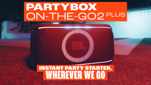 JBL Partybox On-The Go 2 Plus Portable Party Speaker with Two Wireless Mics | AI Vocal Removal | JBL Pro Sound | Dynamic Lightshow | Karaoke Anywhere | 15H Playtime | Auracast | IPX4