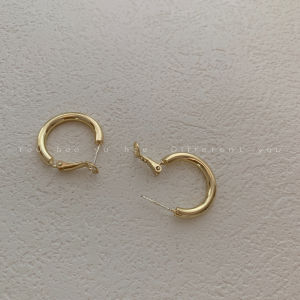Gold Minimalist Hoops Earrings Womens Cold Style No Piercing Bone Clip round Circle Fashion Jewelry Ear Cuffs