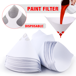 50/100/200 Pieces Of Disposable Paint Paper Funnels Home Filter Paper Cones Suitable For Car Paint Filter Paper Funnels Tools
