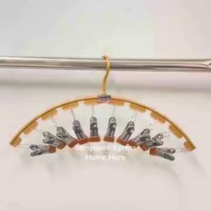 SAMPAYAN XPRESS SnapHold™ 10 Clip Hanger Heavy Duty Aluminum Clip hanger for baby clothes underwear socks laundry sipit