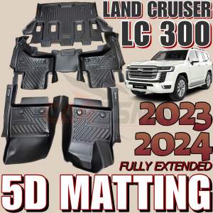 TOYOTA LAND CRUISER LC300 2023-2024 5D FULLY EXTENDED DEEP DISH MATTING (lc300 matting)