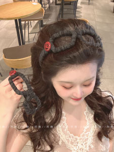 Adorable Smiling Face Eyeglass Frame Hairband Womens Versatile High Hairline Anti-slip Hair Clip Headwear 2025 New Style