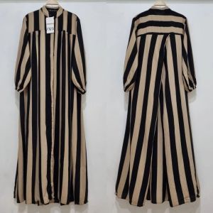 Promo Gamis Set Hijab Terbaru Dress Rayon Motif Silang Belakang Dress Rayon Motif Premium