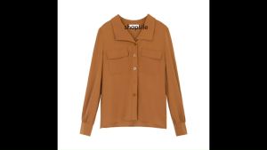 Áo sơ mi nữ tay dài 2 túi vải Manggo Cao Cấp dày mềm mịn mát êm