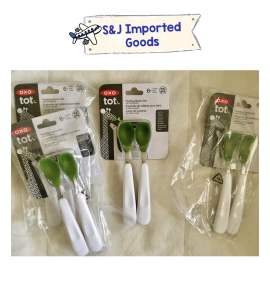 OXO TOT FEEDING SPOON SET (TWIN PACK) GREEN