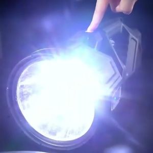 SILVER KNIGHT LED Solar Emergency Rechargeable Search Light with Battery Power Bank for Outdoor Camping Model W5161-1