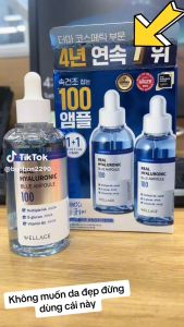 [HA TINH KHIẾT 100%] Tinh Chất Siêu Cấp Nước Phục Hồi Căng Bóng Wellage Real Hyaluronic Blue Ampoule 60ml (Hàng Chính Hãng)