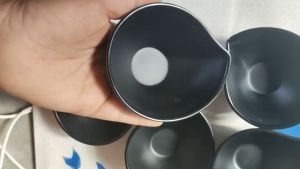 Combo 10 cái chén đựng nước chấm nhựa melamine nhám đen kích thước 97x85x42cm - cc58n