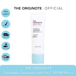 The Originote Ceramella Sunscreen SPF 50 PA+++ with Ceramide Vit. C Serum Sunscreen for Skin Barrier - Sun Protect Melindungi dari Sinar Matahari with Ceramide Vitamin C Antioxidant Serum Sunscreen