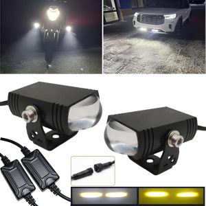 2pcs LED Grille Lighting Kit For Auto Truck SUV Off Road Universal LED Running Lights Amber White External Car Grille Lighting Kit