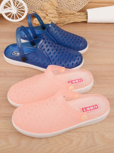 รองเท้าแตะคริสตัลโฮลโลว์สําหรับผู้ชายและผู้หญิง รองเท้าชายหาดฤดูร้อนที่มีพื้นรองเท้าอ่อนนุ่ม ออกแบบไม่ลื่นน้ําสําหรับเยาวชนและบุคคลกลางคน