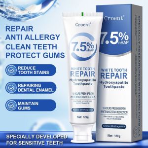 [Antibacterial/Pain Relief] Oral Cleaning Apatite Hydroxy Toothpaste Stain Removal and Whitening Toothpaste Hydroxyapatite Toothpaste Improve Yellow Teeth and Freshen Breath