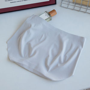 Ice Silk Seamless Yoga Womens Underwear Anti-Embarrassment No Crotch Trap 2025 New mid Waist Large Size Triangle Pants Spring Summer