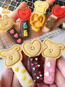 Cute Cartoon Animal Bone Shaped Biscuits Press Baking Sugar Art Dog Cat Heart Shaped Cookies DIY Kitchen Baking Molds Tools
