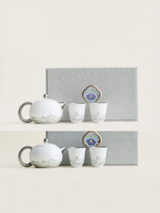 JIXIANSHENG | High-end Chinese Ink Painting Titanium Tea Set Gift