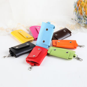 Key Pouch Key Holders & Key Wallet Minimalist Key Case Snap Button Fold Over Key Case 80002