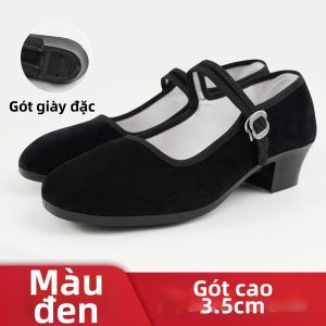 aiwuge | Giày Múa Dân Gian Đen cho Thi