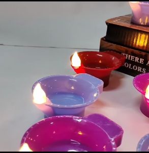 12pcs Battery LED Diya Light / Led Vilakku Light / Led Agal Vilakku / Led Candle Light / Happy Diwali / Decoration