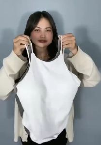 Tanktop Bra Wanita Tanpa Kawat Atasan Fashion Turtle Neck Crop Top Elastis Bra Crop Ala Korea Kekinian 6976