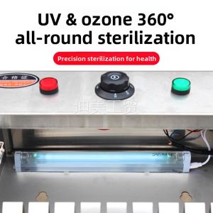 Commercial Stainless Steel UV Disinfection Cabinet Wall-Mounted Knife Holder Hotel Kitchen Utensil Sanitizer Knife Box