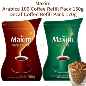 Maxim Arabica100 Korean Instant Coffee Refill Pack 150g / Decaf Coffee Refill Pack 170g