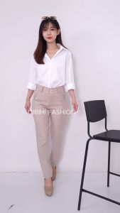 Celana Dibihi Kerja Formal Kantor Wanita Bahan Size Standar Sampai Jumbo