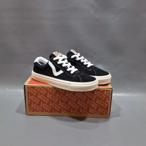 SEPATU VANS21 DX STYLE ANAHEIM FACTORY SKATEBOARDING HITAM PUTIH SUEDE 36-43