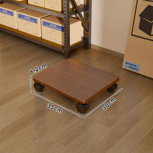 evesigar | Four-wheel Flatbed Trolley Moving Cart