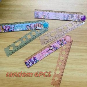Bandai | 2026Cartoon 30cm folding ruler kids 15cm straight scale wave drawing ruler for primary school students can draw polygon patterns