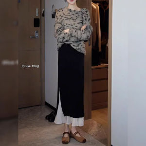 Stylish Designer Fashion Knitted Sweater and Skirt Set