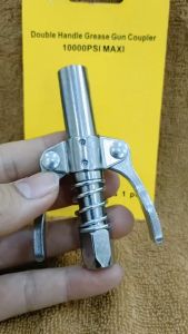 Kẹp Bơm Mỡ Bò 2 Cánh 6 Chấu Chất Liệu Thép Không Rỉ Dùng Cho Các Loại Bơm Mỡ Bò