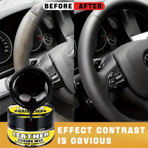 Steering Wheel & Dashboard Restoration Wax - Black Plastic Parts ABS Resin Coating Paste for Aging Whitening & Cracking Repair