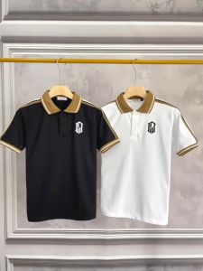 Áo thun polo nam phối sọc tay thể thao năng động shirt