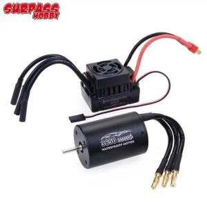 SURPASS HOBBY | Combo Động Cơ Không Chổi Than Chống Nước Cho Xe Tải Địa Hình RC - Tỉ Lệ 1:10 1:12 Mô Hình F540 3650 3660 2300KV-4370KV 60A Kim Loại