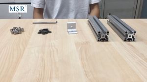 BuildIt Aluminum Profile Accessories: 2 Hole Inside Bracket 30x30 & 40x40