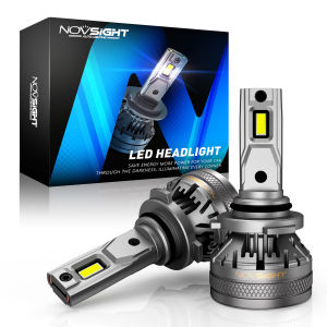 Super Bright Novsight N37 HB4 9006 LED Headlight Bulb 120W 22000LM 6500K White LED Light for Car High Beam/Drop Beam Fog Light Plug and Play 2pcs 2 Years Warranty Free Shipping