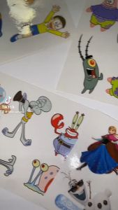 Stiker Tempel Hewan dan Tumbuhan untuk Laptop Tumbler Casing HP Karakter Kartun lucu Stiker Tumblr