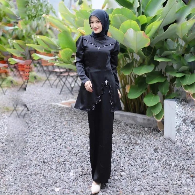 TERMURAH!!! Marwa Set Baju Kurung Melayu Malaysia Satin Silk full Payet(ADA  JUMBO LD 120CM) | Lazada Indonesia