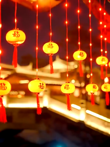 【Chinese New Year】4M 10PCS 福字燈籠福袋串燈 - CNY 2026 LED String Lights 春節家裝商場佈置 New Year Decorative Lights