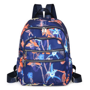 กระเป๋าเป้สะพายหลังผ้าอ็อกซ์ฟอร์ดสำหรับเด็กผู้หญิง 2024 กระเป๋าเป้สะพายหลังลายดอกไม้สไตล์หวานและสง่างามสำหรับการเดินทางและเที่ยวเล่นในชีวิตประจำวัน